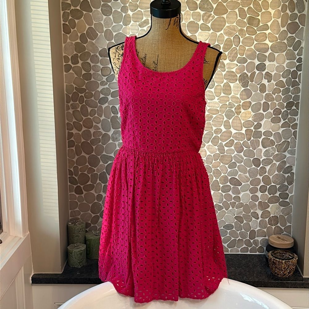 Old Navy Hot pink lace dress - size 6